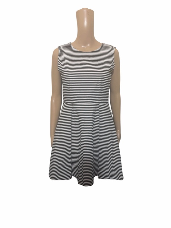 kate spade Dresses & Skirts - Kate Spade Black White Striped Fit & Flare Skater Dress Sleeveless Chic